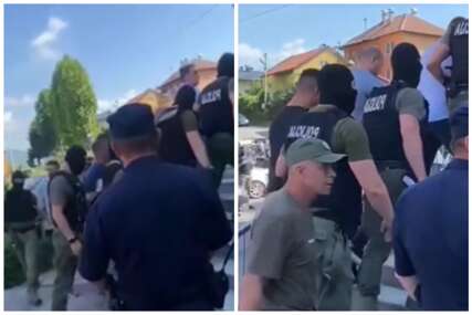 Nadrealne scene iz Kaknja: Ovacije i aplauzi za uhapšene policajce (VIDEO)