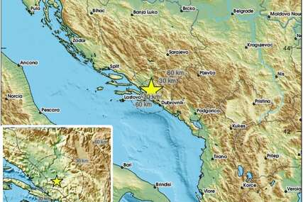 Zemljotres pogodio područje 40-ak kilometara od Mostara