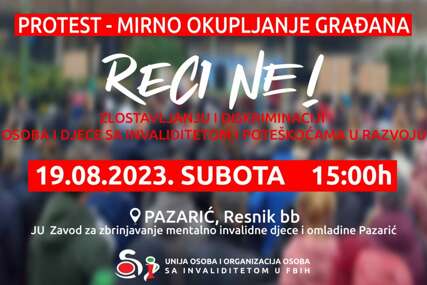Sutra protesti ispred Zavoda Pazarić zbog zlostavljanja štićenika