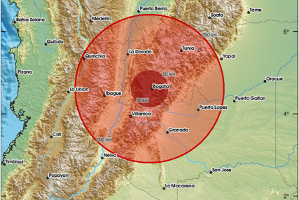 Snažan zemljotres pogodio glavni grad Kolumbije