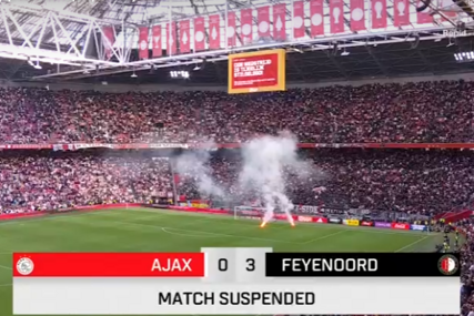 Derbi Ajaxa i Feyenoorda drugi put prekinut i neće se nastaviti