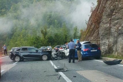 U nesreći u mjestu Lendava učestvovala četiri vozila, saobraćaj usporen na putu Konjic - Jablanica