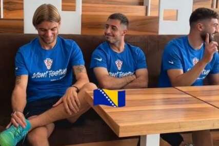 Tri igrača Hrvatske odgovarala na pitanja, a kad se pomenula Bosna odvalili su se od smijeha