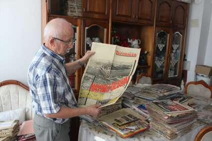 Penzionisani učitelj već 64 godine skuplja novine