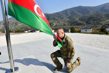 Aliyev podigao zastavu Azerbejdžana u Nagorno Karabahu