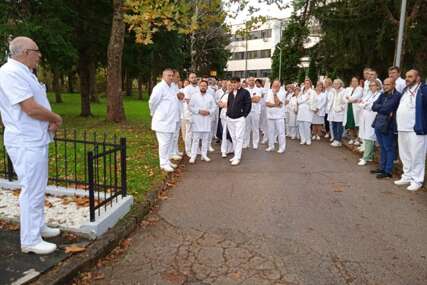 Ljekari u Kantonalnoj bolnici u Bihaću prvi danas održali štrajk upozorenja