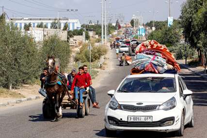 Hiljade Palestinaca bježe na jug Gaze nakon naredbe Izraela da se evakuišu