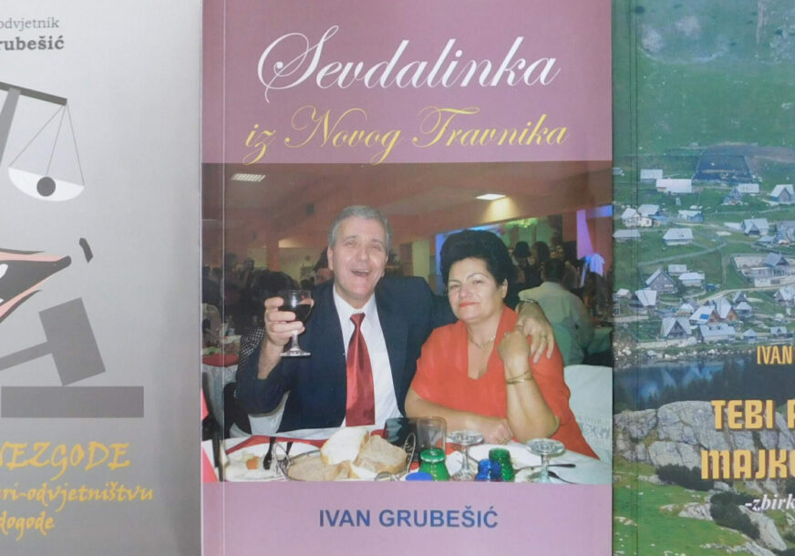 Neki od omota knjiga Ivana Grubešića