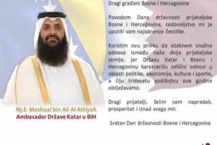 Ambasador Države Katar čestitao Dan državnosti BiH