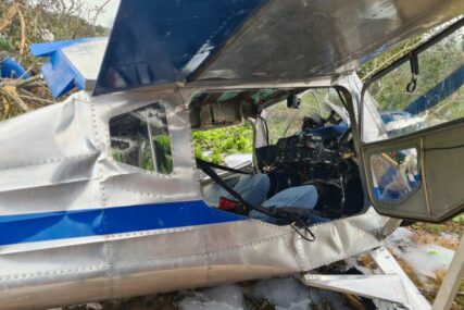 Avion pao u dvorište u Istri, jedna osoba povrijeđena
