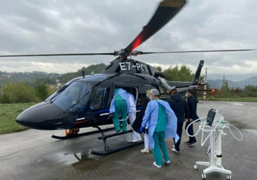 Prebacivanje pacijenata helikopterom 