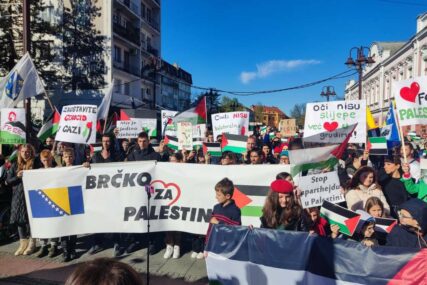 U Brčkom više od hiljadu građana na skupu podrške Palestini