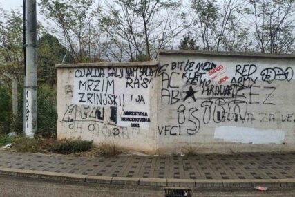 Policija istražuje prijeteće grafite Hrvatima ispisane u Vrapčićima
