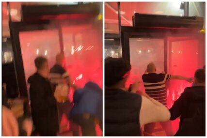 Vatreno pred meč Lige prvaka: Kafić “gorio” uoči susreta, navijači spašavali živu glavu (VIDEO)