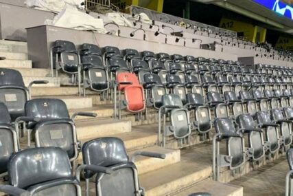 Crvena stolica na stadionu Young Boysa za koju se ne prodaje karta