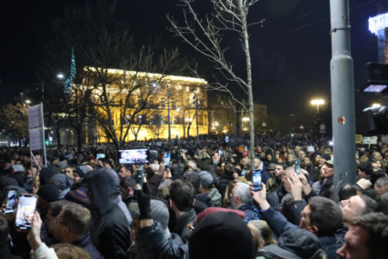 Izbili neredi u Beogradu: Miki Aleksić i Marinika Tepić najavili štrajk glađu, izbilo koškanje ispred zaštitne ograde