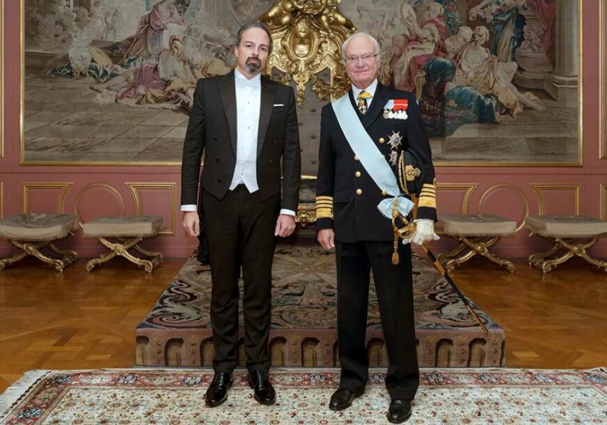Ambasador Bojan Šošić i kralj Gustaf