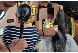 Neobičan metod šišanja: Pogledajte šta je frizer uradio od kose (VIDEO)