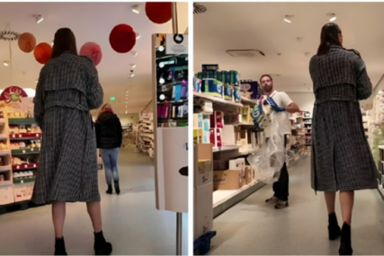 Žena visoka dva metra pokazala kako to izgleda kad kupuje u supermarketu