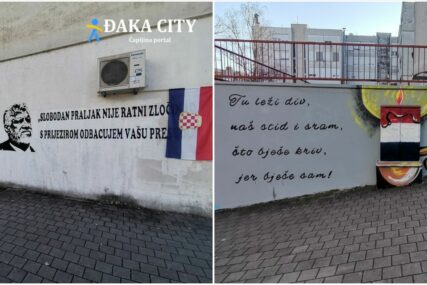 SRAMOTA: U Čapljini oslikan još jedan mural posvećen ratnom zločincu Slobodanu Praljku