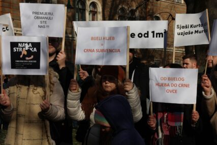 MINISTAR I UK DAJU SAMO ŠUK! Mladi protestuju ispred zgrade Vlade KS zbog subvencija (FOTO)