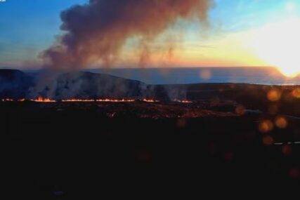 Ponovo eruptirao vulkan na Islandu, snimci su nevjerovatni
