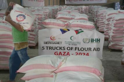 'Merhamet' uputio 100 tona brašna stanovništvu Gaze