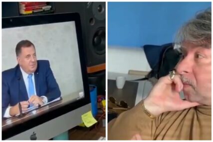 Ponovo viralan snimak reakcije autora pjesme "Pukni zoro" na riječi Dodika (VIDEO)