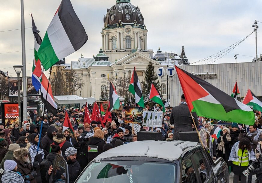 stockholm protesti izrael