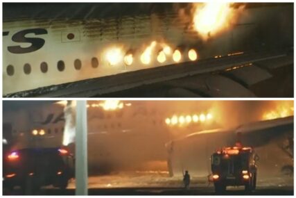 Avion se zapalio prilikom slijetanja u Tokiju (VIDEO)