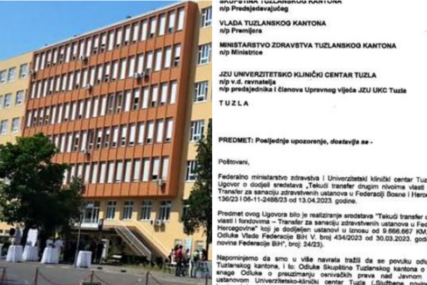 Novi problemi na UKC Tuzla: Federalno ministarstvo zdravlja prijeti raskidom ugovora vrijednog 9,6 miliona KM