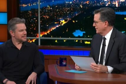Matt Damon u showu kod Colberta: 'Kiss the Future podigao je glasove preživjelih o opsadi Sarajeva'
