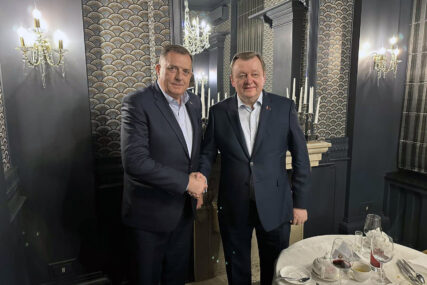 Dodik se u Minsku sreo sa ministrom vanjskih poslova Bjelorusije Alejnikom