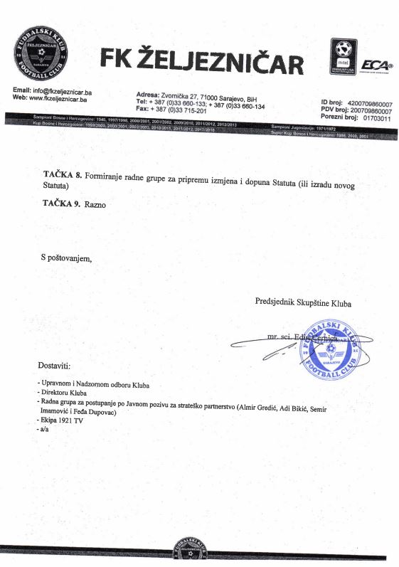 FOTO:  FK ŽELJEZNIČAR