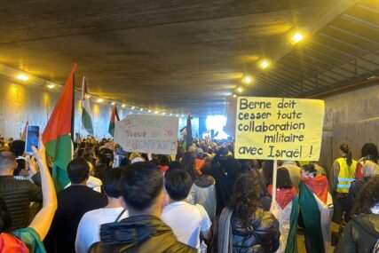 Hiljade ljudi na skupu u Ženevi u znak solidarnosti s Palestinom