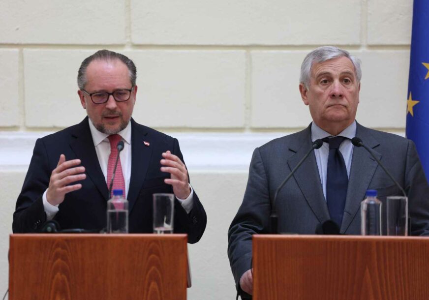 Antonio Tajani i Alexander Schallenberg