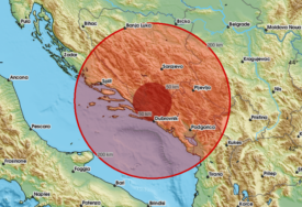 Zemljotres snažno zatresao Hercegovinu tokom noći