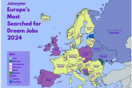Zanimljiva mapa otkriva koji su "poslovi iz snova" u različitim zemljama, evo šta kaže za BiH