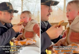 Beba prvi put probala pizzu, njena reakcija oduševila milione