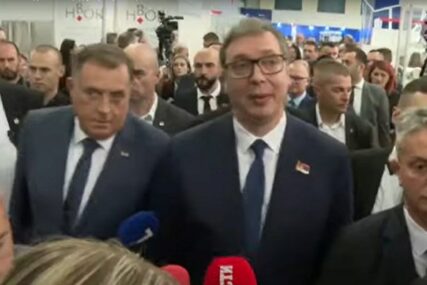 Milorad Dodik i Aleksandar Vučić u Mostaru