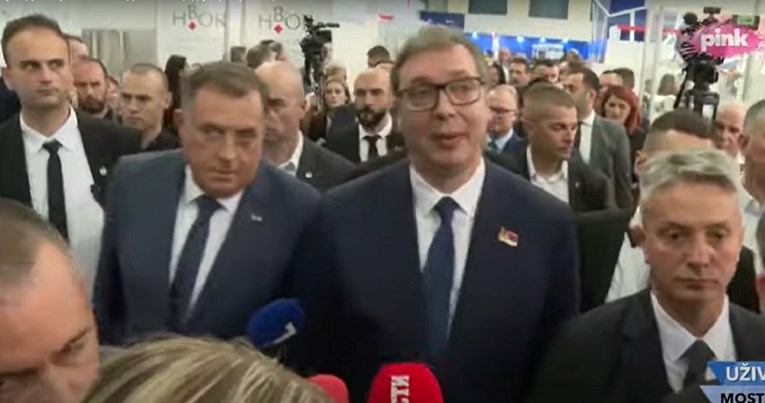 Milorad Dodik i Aleksandar Vučić u Mostaru