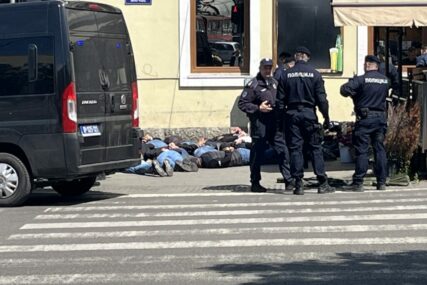 Hapšenje navijača u Beogradu