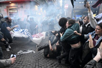 Italija: U policijskoj intervenciji tokom protestne šetnje povrijeđeno osam osoba
