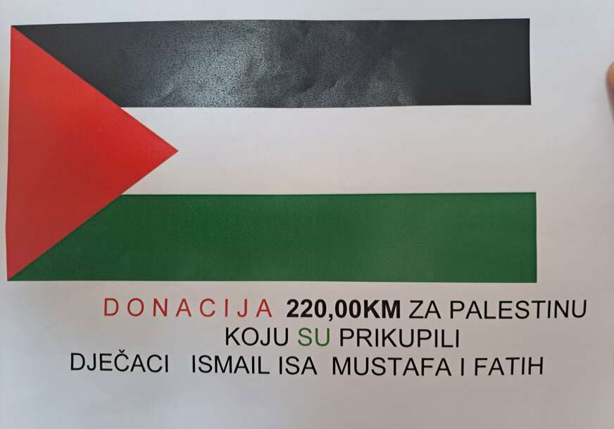 novac doniran za djecu palestine