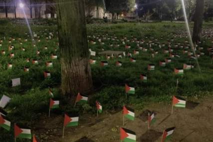 U Francuskoj postavljeno 13.000 hiljada palestinskih zastava u znak sjećanja na ubijenu djecu u Gazi