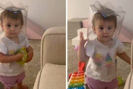 Djevojčica stavila kutiju na glavu, ono što je uslijedilo nasmijalo milione ljudi (VIDEO)