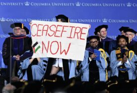 Na ceremoniji dodjele diploma na Univerzitetu Columbia protest zbog izraelskih napada na Gazu