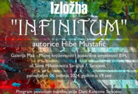 Izložba "Infinitum" Hibe Mustafić večeras u Muzeju književnosti i pozorišne umjetnosti BiH