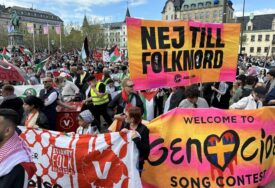 Desetine hiljada ljudi u Malmeu protestuje protiv učešća Izraela na Eurosongu