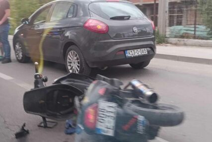 Motociklista učestvovao u nesreći u Rajlovcu, saobraćaj usporen
